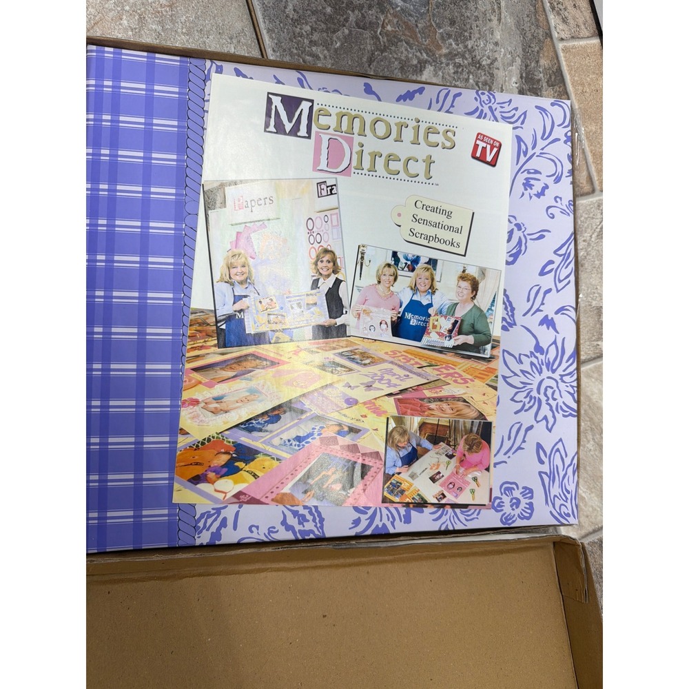 Memories Direct Creating Sensational Scrapbooks Kit 3000pc Purple Floral